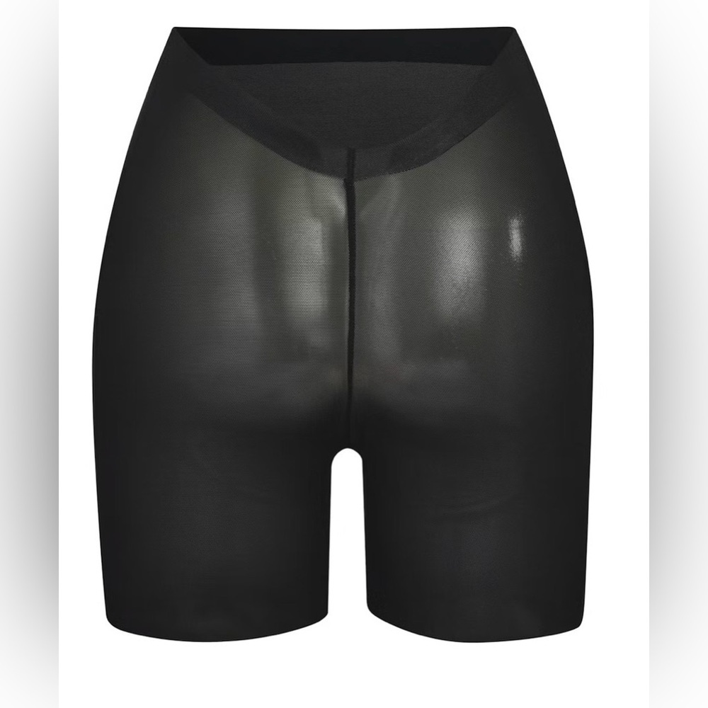Skims Size XL Sheer Sculp Low Black Short Shapewear Panty Girdle Open Crotch - Picture 7 of 15
